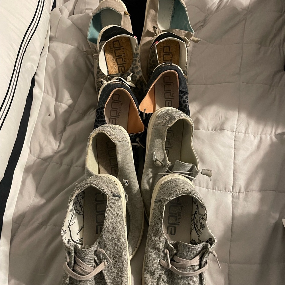 Hey Dudes $50 For ALL 6 PAIRS